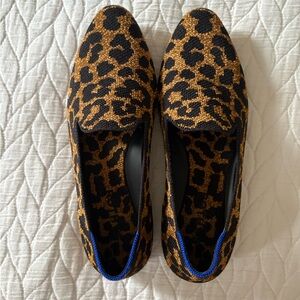 Rothy’s Leopard Print Almond Loafers - Size 7
